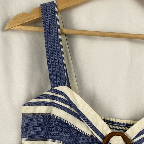 Francesca’s Coco + Jaimeson Women’s Cropped Top Stripes Size Small - Picture 4 of 16